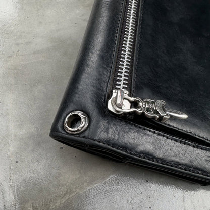 Chrome Hearts Fleur Button Trifold Large Wallet