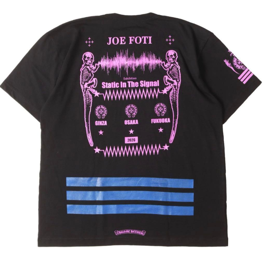 Chrome Hearts JOE FOTI Exhibition Japan 2026 T-Shirt (BLACK)