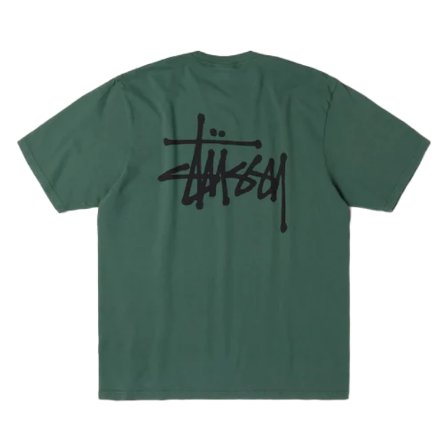 Stussy Tee Basic Stussy Pigment Dyed (PINE)