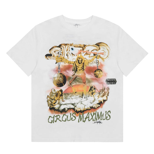 Travis Scott Utopia Circus Maximus Tee White Skitzo (WHITE)