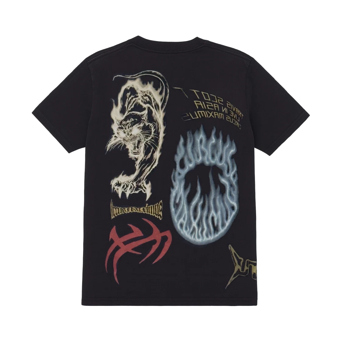 Travis Scott Merch Asia Tour 2025 Live From Asia Tee (BLACK)
