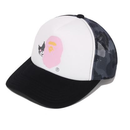 BAPE x Kuromi ABC Camo Mesh Cap