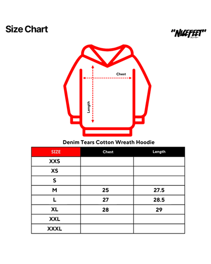 Denim Tears Mono Cotton Wreath Hoodie (BLACK)