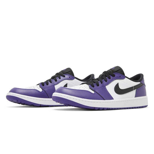 Nike Jordan 1 Retro Low สนามกอล์ฟสีม่วง