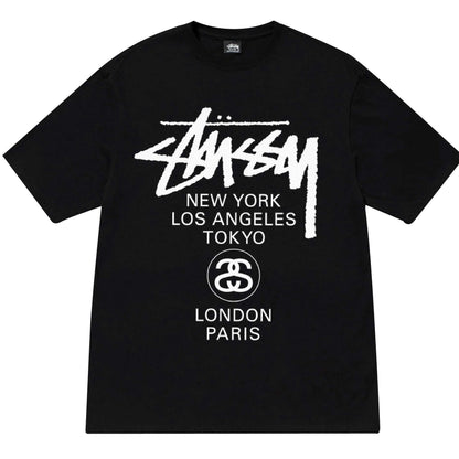 Stussy Tee World Tour 2024 (สีดำ)