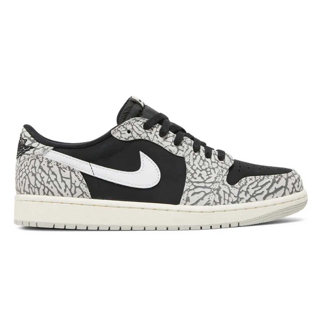 Nike Jordan 1 Retro Low OG ซีเมนต์สีดำ