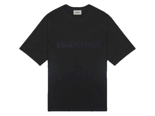 FOG - ESSENTIALS 3D Silicon Applique Boxy T-Shirt (BLACK)