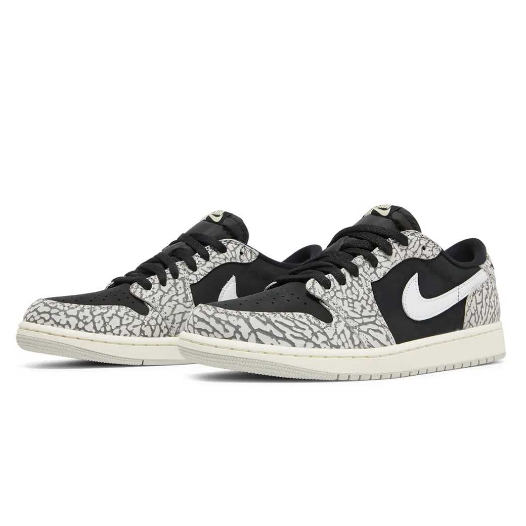 Nike Jordan 1 Retro Low OG ซีเมนต์สีดำ