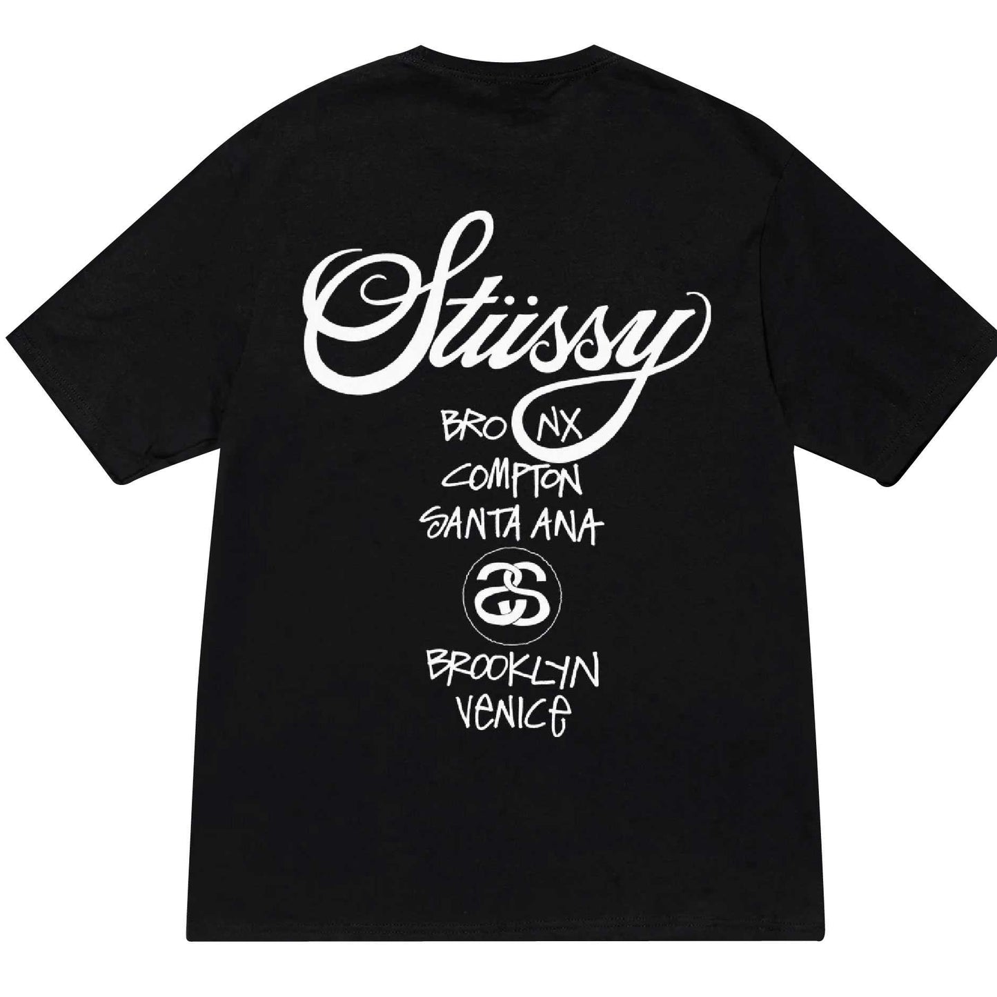 Stussy Tee World Tour 2024 (สีดำ)