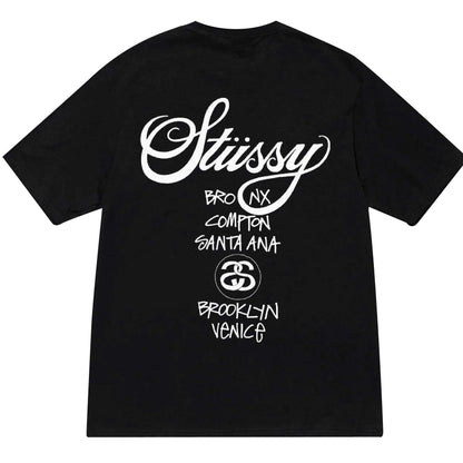 Stussy Tee World Tour 2024 (สีดำ)