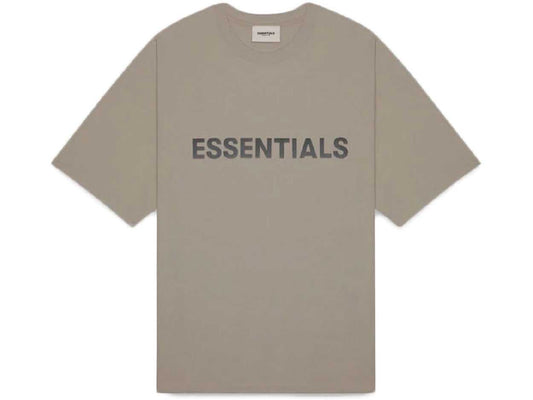 FOG – ESSENTIALS 3D Silicon Applique Boxy T-Shirt (TAUPE)