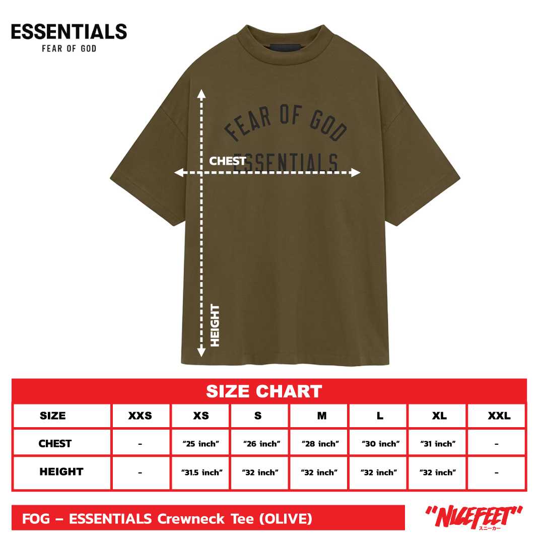 FOG – ESSENTIALS Jersey Crewneck Tee (OLIVE)
