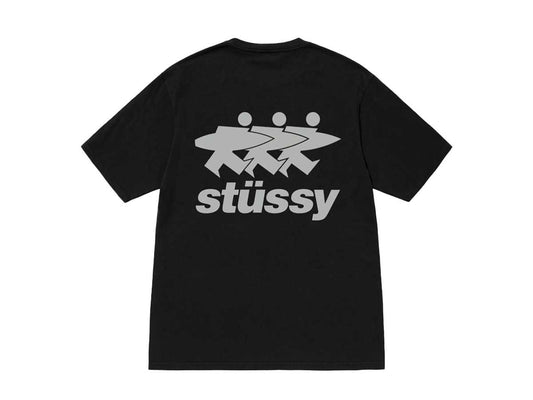 Stussy Tee Surfwalk Pigment Dyed (BLACK)