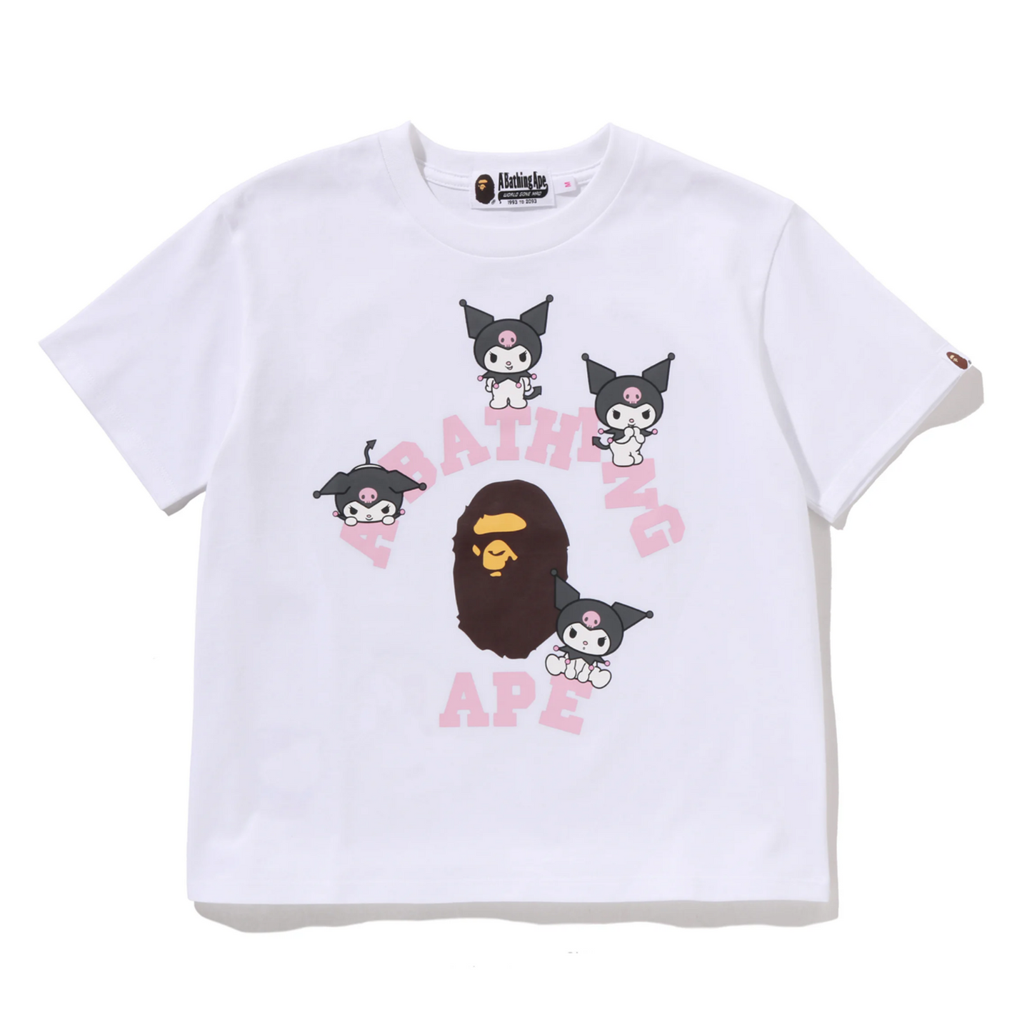 BAPE x Kuromi College Mini Tee (WHITE)