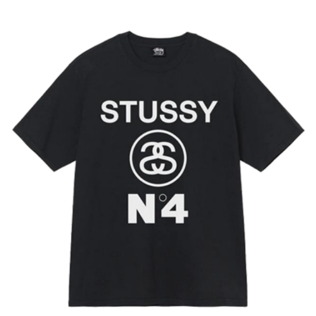 Stussy Tee Stussy No.4 染色 T 恤（黑色）