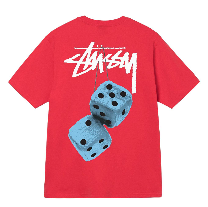 Stussy Tee Fuzzy Dice (RED)