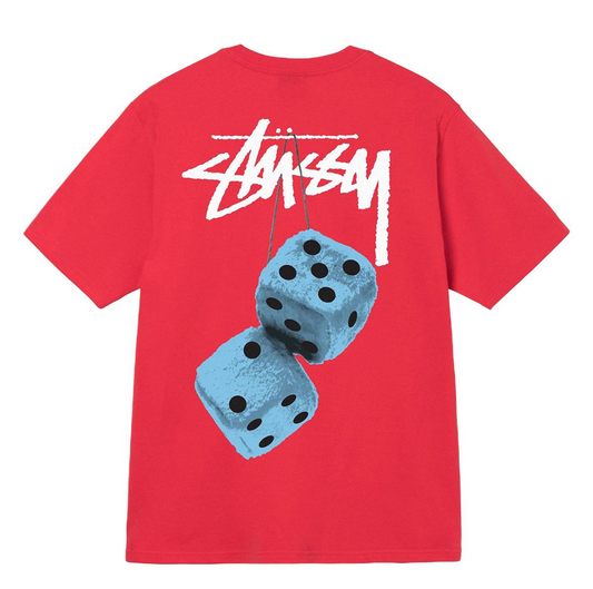 Stussy Tee Fuzzy Dice (RED)