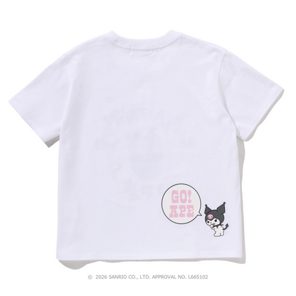 BAPE x Kuromi College Mini Tee (WHITE)