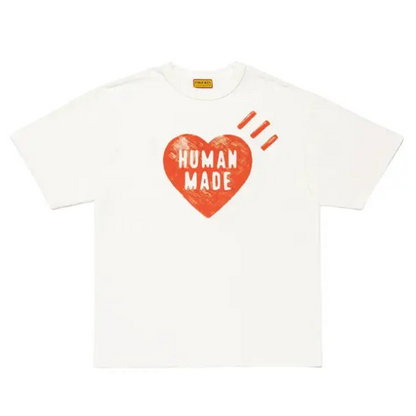 Human Made Heart Graphic T-Shirt HM30TE015 (WHITE)