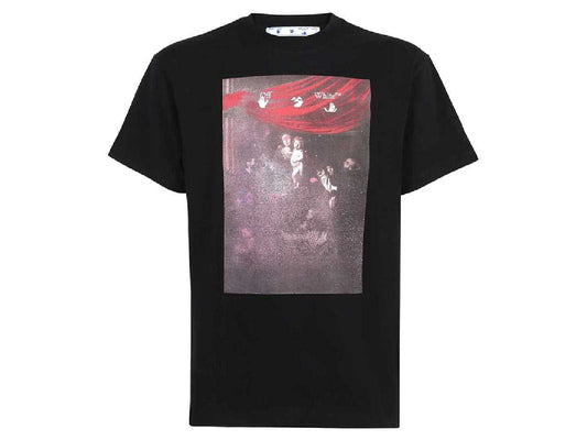 OFF-WHITE Oversized Black Sprayed Caravaggio S/S T-SHIRT (BLACK)