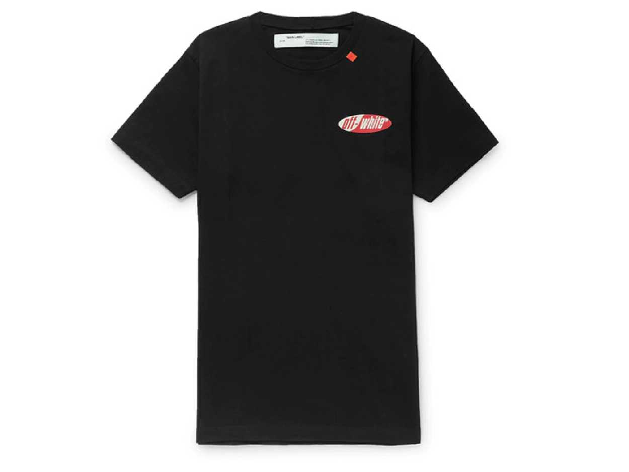 OFF-WHITE Oversized Split Logo S/S T-SHIRT (BLACK/RED)