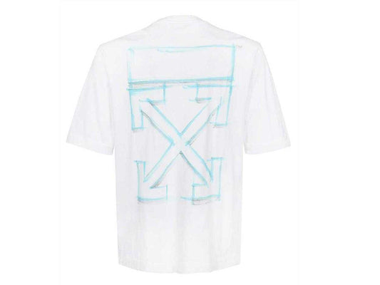 OFF-WHITE Oversized Marker over skate S/S T-SHIRT (WHITE)