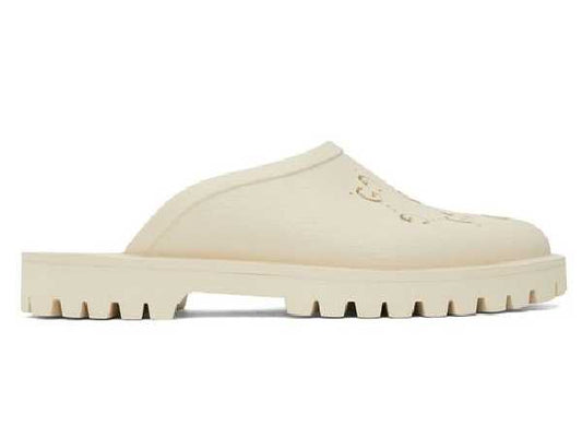 Gucci Rubber GG Through (MYSTIC WHITE)