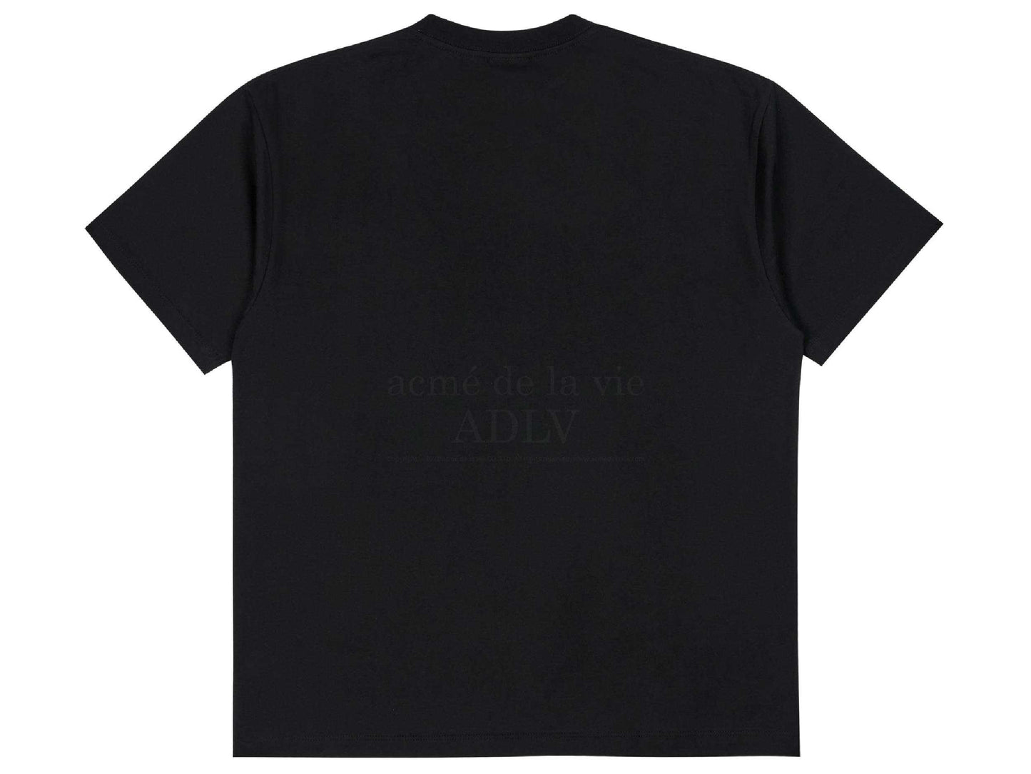 acmé de la vie SLOGAN OLD SCHOOL Short Sleeve T-Shirt (BLACK)