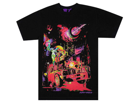 Juice Wrld X Vlone Galaxy T-shirt (BLACK)