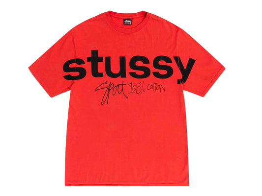 Stussy Tee Sport 100% Pigment Dyed  (TOMATO)