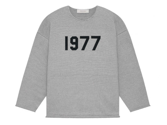 FOG – ESSENTIALS Raw Edge Sweater (DARK OATMEAL)