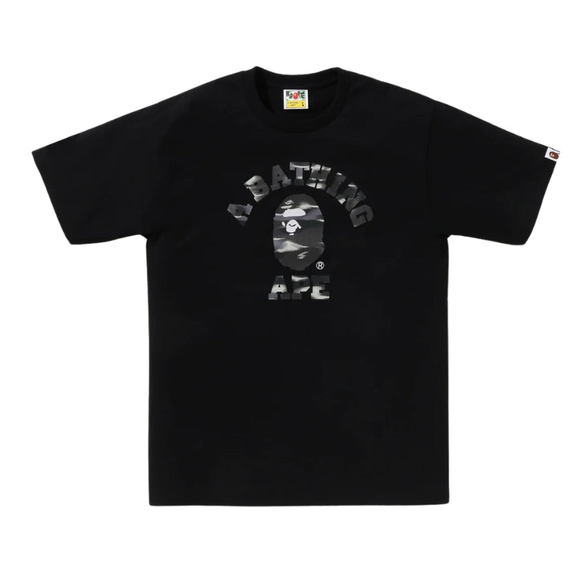 BAPE Screen Camo College Tee (BLACK)