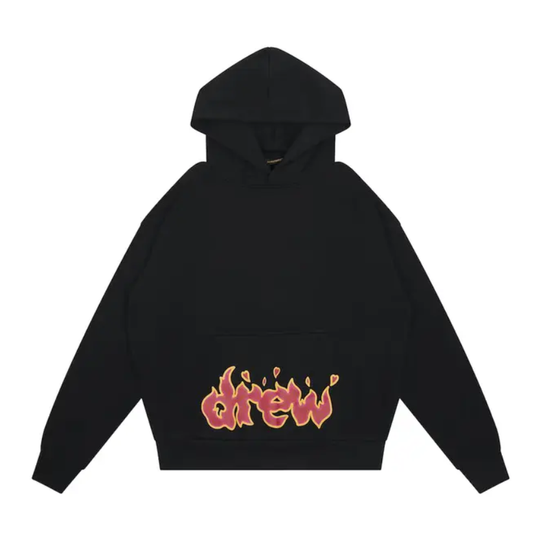 drew house lit drew hoodie (BLACK)