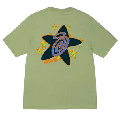 Stussy 星系 T 恤（苔藓绿）