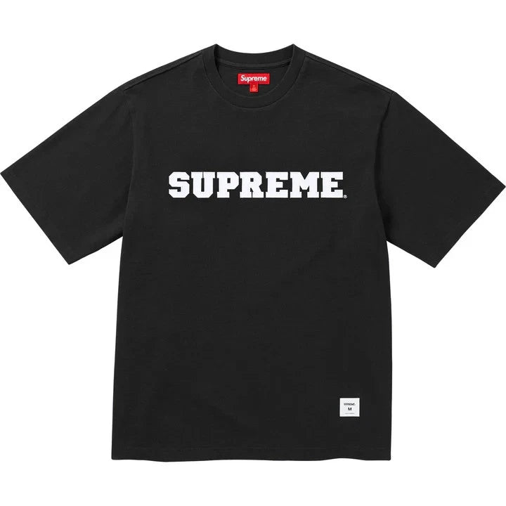 Supreme 大学学院贴花短袖T恤 (黑色)