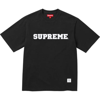 Supreme 大学学院贴花短袖T恤 (黑色)
