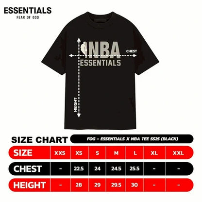 FOG – ESSENTIALS X NBA Tee SS25 (BLACK)