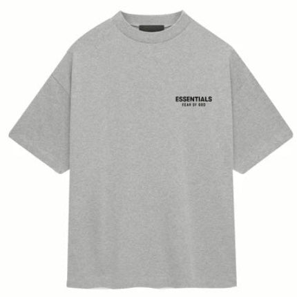 FOG – ESSENTIALS Jersey Crewneck Tee FW24 (LIGHT HEATHER GREY)