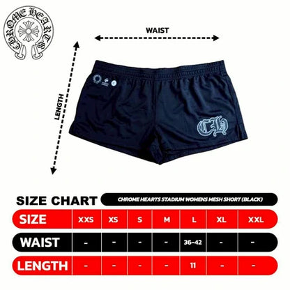 Chrome Hearts Stadium Womens Mesh Short (BLACK)