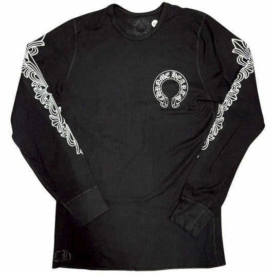 Chrome Hearts Floral Thermal L/S Shirt (BLACK)