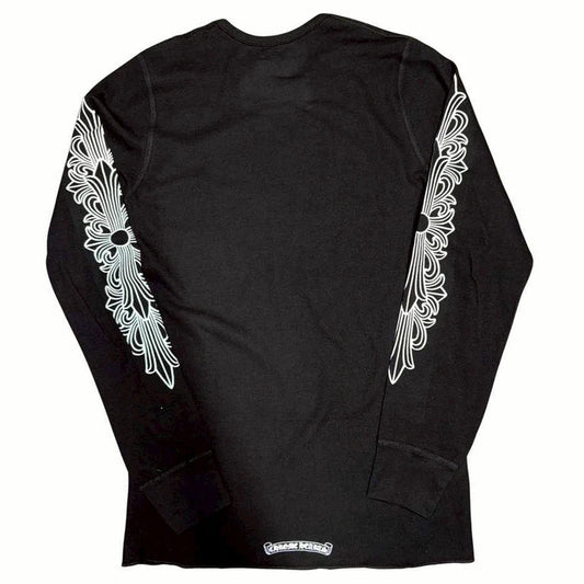 Chrome Hearts Floral Thermal L/S Shirt (BLACK)