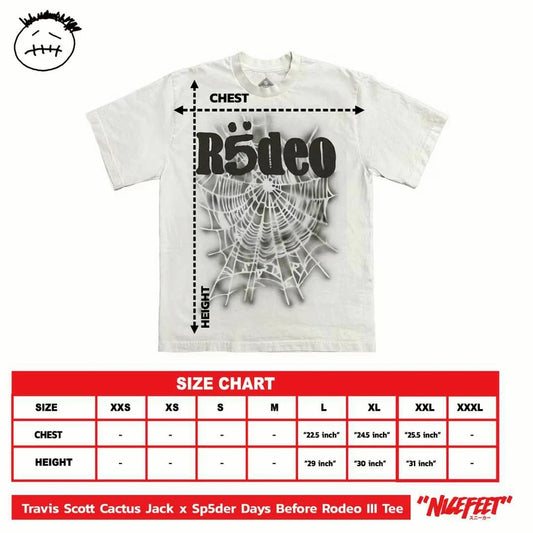 Travis Scott Cactus Jack X Sp5der Days Before Rodeo III Tee