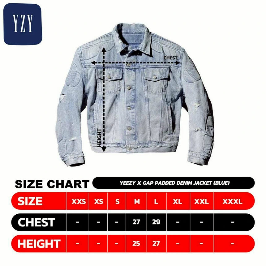 Yeezy x Gap Padded Denim Jacket (BLUE)