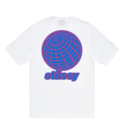 Stussy T恤 8 号球网格（白色）