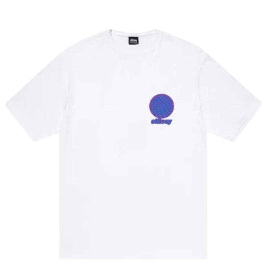 Stussy T恤 8 号球网格（白色）