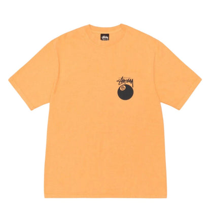 Stussy Tee 8-Ball Pigment Dyed (ORAGNE)