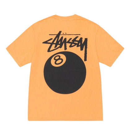 Stussy Tee 8-Ball Pigment Dyed (ORAGNE)