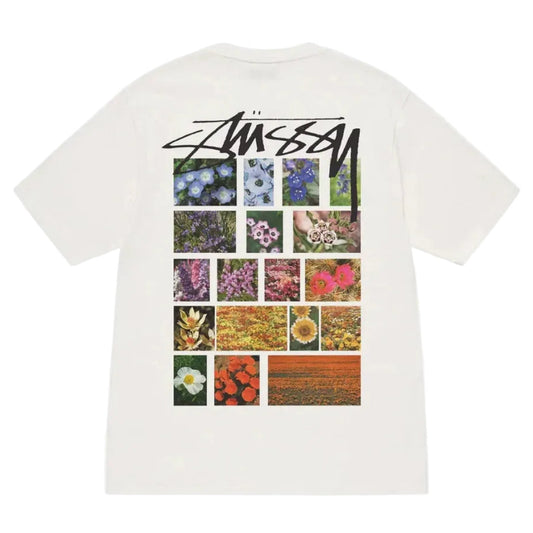 Stussy Tee Flower Grid 颜料染色（NATURAL）