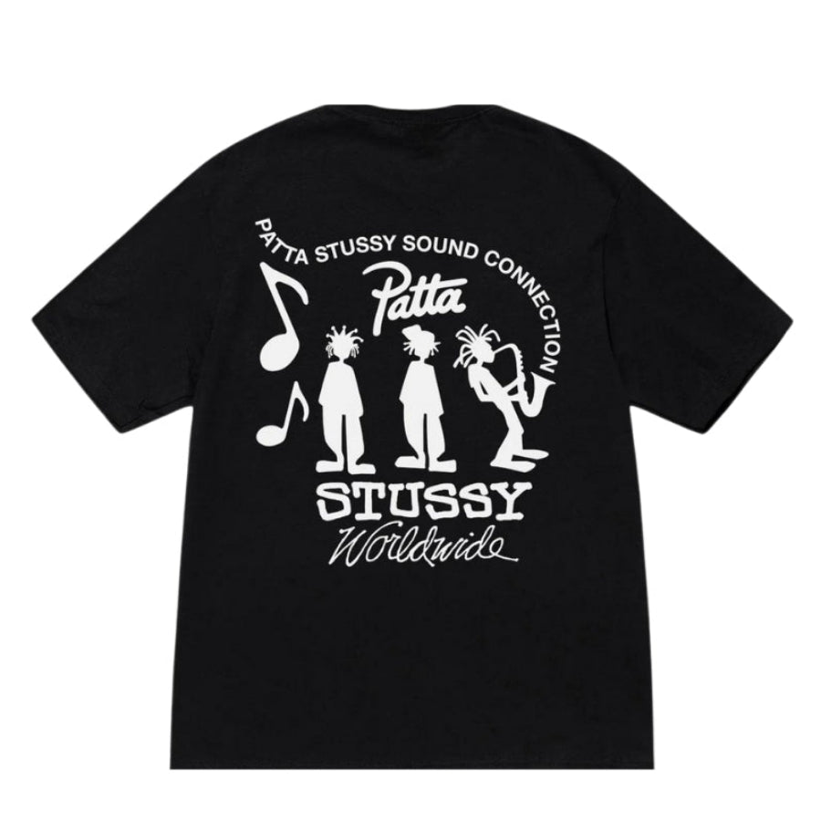 Stussy X Patta Tee Sound Connection (BLACK)