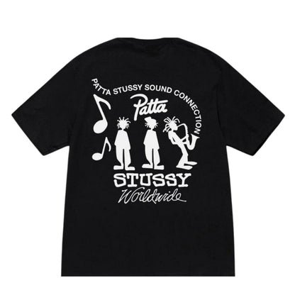 Stussy X Patta Tee Sound Connection (BLACK)